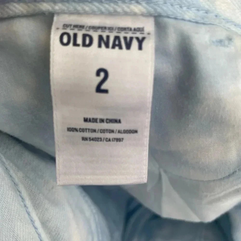 CLEARANCE!!!! Old Navy Diva Tie Dye Blue White Denim‎ Jean Shorts Cutoffs Cute! - Picture 6 of 6